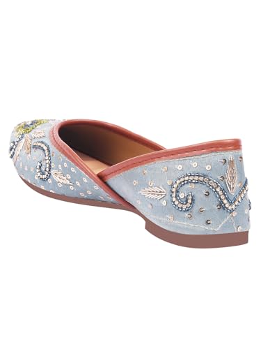 Image of SilverArrow Ethnic Embroidery Jutti with Beautiful Design for Women & Girls