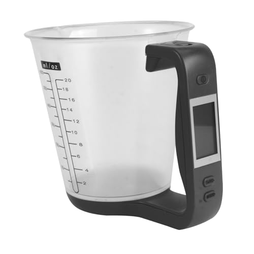 MAGICLULU 1000g Digitaler Messbecher Mit Lcd-display Kapazität Genauigkeit Für Küche Und Medikamenten-dosierung Schwarz