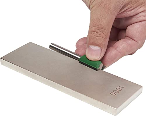 Image of Trend Diamond Sharpening Bench Stone, 6 x 2 Inch, Double Sided (300 /1000 Grit) Bench Stone with Cleaning Block & Non-Slip Mat, DWS /W6 /FC