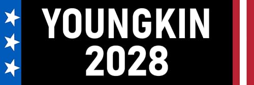 Youngkin 2028 Sticker 3x9 Glenn Youngkin President Car Bumper Stickers