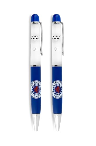 Image of Official Glasgow Rangers FC Floating Football Ballpoint Pens Pack of 2
