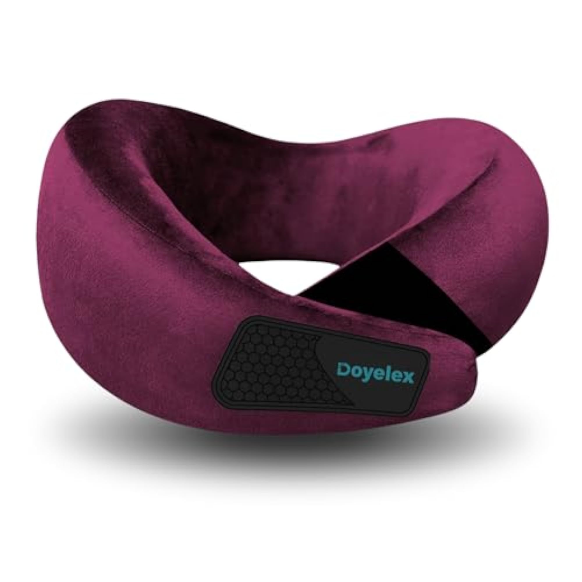 Memory Foam Neck Pillow with Adjustable Velcro Straps
