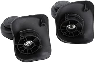 Aramox Roue de Valise, 2 Pièces Roues de Remplacement de Bagages de Valise Pivotantes pour Roue Pivotante d'étui de