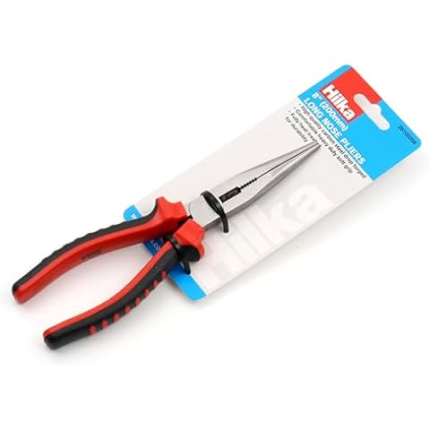 Hilka 8" Longnose Pliers with Soft Grip Cover