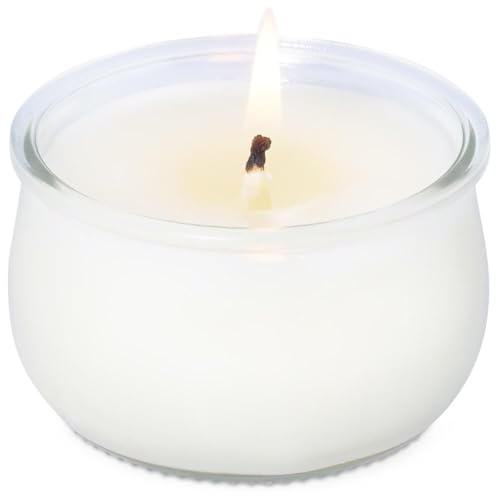 Pack de 8 Vasos de Cristal Yogur para Manualidades DIY | Resistentes y Reutilizables | Ideal para Velas Aromáticas I 150 ml - Pack de 8