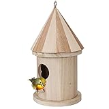 Nichoir à oiseaux | Nid de mésanges à suspendre | Nid d'oiseau résistant aux intempéries | Chalet d'oiseaux d'intérieur | Maisons d'oiseaux pour jardin | Habitat d'oiseaux | Nid d'oiseaux décoratif |