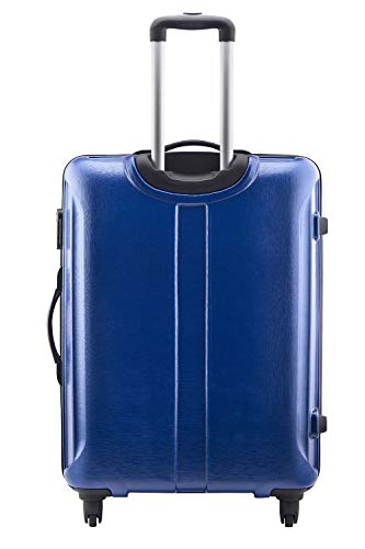 Image of Safari Thorium Stubble Combo Set of 3 Blue Small, Medium & Large Check-in 4 Wheel Hard Suitcase