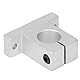 4-teilige Linearschienenhalterung SK25 Linearbewegungsschienenhalterung Vertikale Aluminiumlegierung Klemmstangenschienenhalterungssatz für 25 Mm Stangenschaft