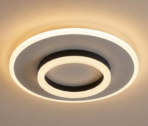 Image of LED Ceiling Light | 50 Watts | >95 CRI Eye Comfort Lighting | 3-Color Mode Anti-Glare Panel for Living Room, Bedroom & Office (Round Ceiling Light)
