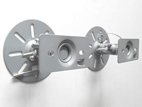 2 Supports Muraux Pour Enceintes Jusqu'à 15kg - Inclinables, Pivotants | Blanc Ou Noir