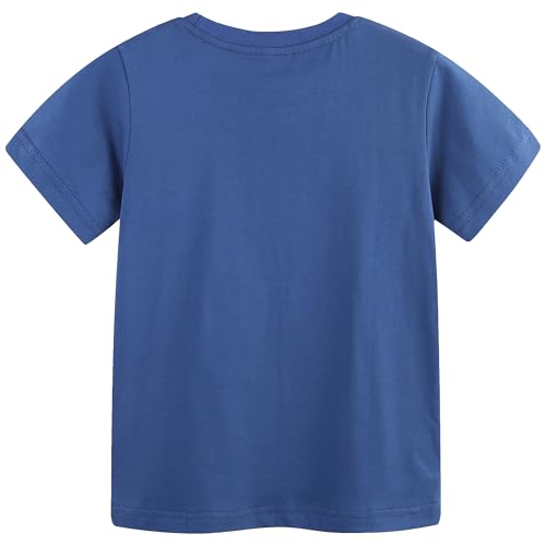 Image of AIWUHE Toddler T Shirts Cotton Summer Tshirts Boys Girls Short Sleeve Tee Tops Casual Graphic Clothes Crew Neck Shirts 2-6Y