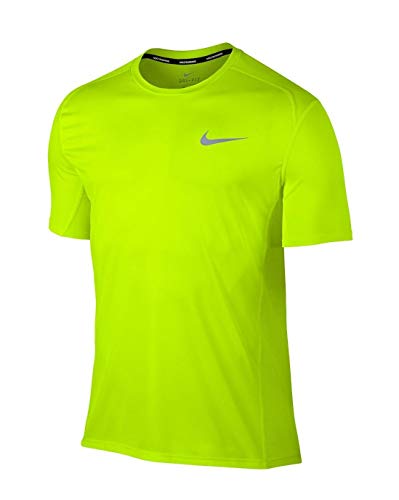 NIKE M Nk Dry Miler SS, Maglietta Uomo, Verde