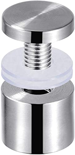 Stainless Steel Standoff Screws Advertising Screws Mounts Glass Acrylic Nail, 8 Pieces (1 X 1 Inch) #TOP3