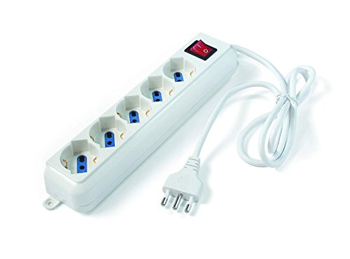 Elettrocanali multipresa 5 posti schuko