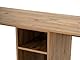 Contemporary and Practical Study Desk, Atlantic Pine, Black, 240 x 74 x 60 | 100% Melamine Coated Particle Board| Perfect for Modern Home Office & Study Spaces, Elegant and Functional Design