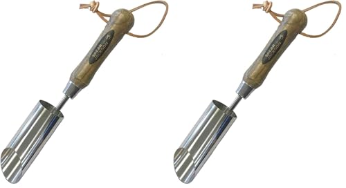 Image of Spear & Jackson 5100BP Traditional Stainless Bulb Planter, Brown/Silver (Pack of 2)