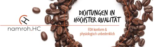 namroh.HC® Dichtungssatz Dichtungen passend für La Pavoni Europiccola, Professional, Stradivari Professional, Romantica, Milano, Expo und Esperto - Set 5