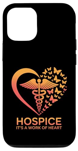 Hospice Work of Heart �ʔ��� ��� �J�h�D�P�E�X �o�^�t���C �X�}�z�P�[�X iPhone 12/12 Pro �p