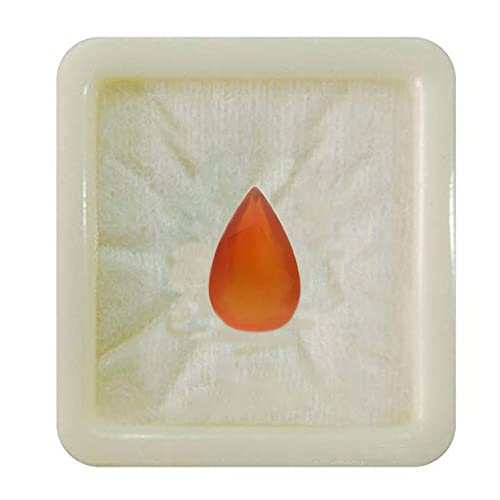 Image of Real Certified Carnelian Gemstone 2.25 Ratti 10.25 Ratti Raat-Ratua Upratna Meash Rashi Ratan Oval, Pear, Rectangle, Round Shape Chakra Healing Mangal (Mars) Stone Art and Craft Supplies