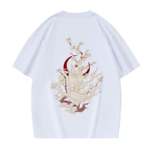 T-shirt homme coton avec broderie chinoise haut de gamme