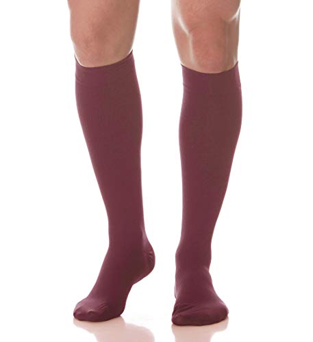 SCUDOTEX Mi-Bas pour Homme 280 Deniers Grand Repos Cotton à Compression Décroissante Moyenne 18-21 Hg mm Couleur Bordeaux Taille 4 Cover