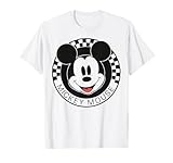 Disney Mickey And Friends Mickey Mouse Checkerboard Circle Short Sleeve T-Shirt For unisex-child, Small