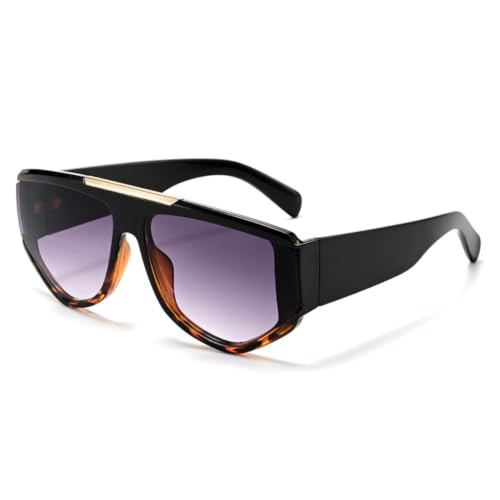 Lunettes de soleil noires monture large rétro vintage mixte été