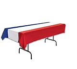 Patriotic Tablecover (red, white, blue) Party Accessory  (1 count) (1/Pkg)