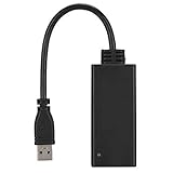  Asixxsix Robusto convertitore Video HDMI HD Adattatore Video USB Proiettore Monitor da USB 3.0 a HDMI per TV HD(Black, USB3.0)