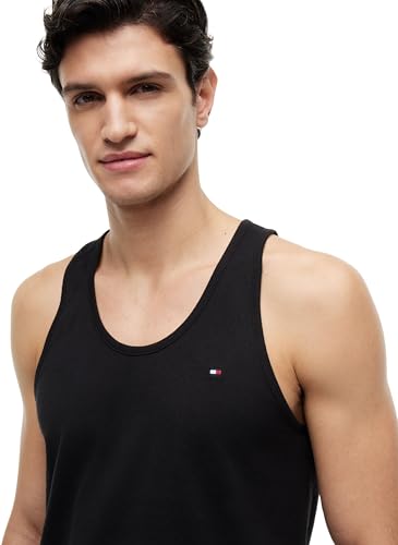 Tommy Hilfiger Herren 3P Tank Top UM0UM03867 Tank Top, Schwarz (Black/Black/Black), S 3