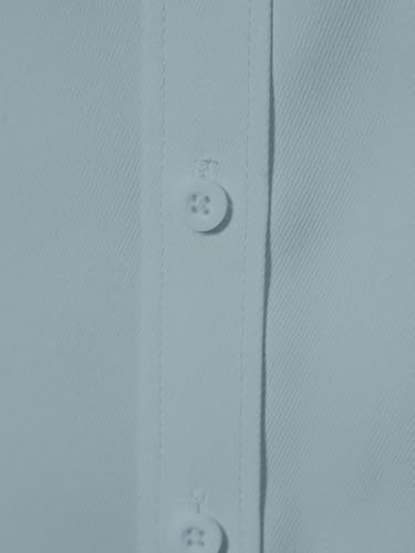 Image of AVANOVA Men's White Long Sleeve, Slim Fit Button Down Dress Shirt for Men | Casual Office Wear | Formal Business Shirts | Stylish Plain Single Breasted Shirt(Shirt 87)