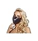 OnundOn Echter Latexmaske Natur Kautschuk BDSM Maske Bondage Latex Maske Männer Fetisch SM Maske Sexspielzeug Extreme Paare (Schwarz)