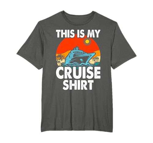 This Is My Cruise Vintage Men Women Kids Cruising T-Shirt