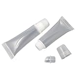 Honbay 10PCS 8ml Refillable Clear Empty Lip Gloss Balm Containers Soft Empty Tubes