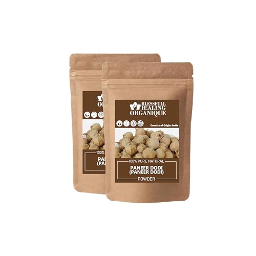 Blessfull Healing Organic Paneer DODI Powder 100% Pure Natural 100 Gram (3.52 oz) Each (Pack of 2) = 200 Grams, Vegan