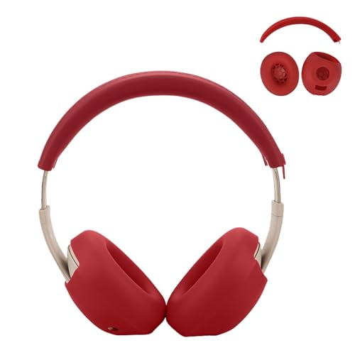 Coque en silicone pour casque sans fil Beats Studio Pro rouge anti-choc