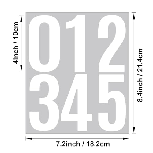 Image of 4-InchLetter & Number Stickers, 8 Sheets Alphabet Decals with Symbols, Festive Black Christmas Lettering for Holiday Signs, Gift Wrapping, Party Decor, Windows, Mailboxes & DIY Seasonal Crafts