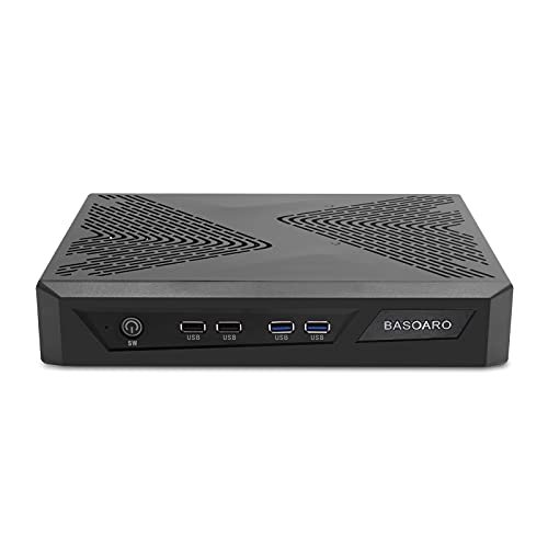 BASOARO Mini PC Windows 10, Gaming Desktop PC mit NVIDIA GeForce GTX 1650, Core i5 9400F der 9. Generation, 16G RAM 256G SSD, 2*HDMI/DP/DVI, Gigabit Ethernet, Dualband WLAN, Bluetooth