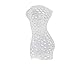 ds. distinctive style Fishnet Dessous Damen Bodysuit Trägerlose Nachtwäsche One Size Chemise für Damen für Damen - Weiß