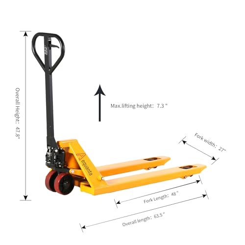 Aequanta Manual Pallet Jacks 5500Lbs Capacity Industrial Hand Pallet Truck 48 Inch Lx27''W Fork Size thumb #1
