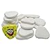 Lifetop Painting Rocks, 2"-3" White Smooth Flat Natural Irregular DIY Painting Supplies (30PCS)