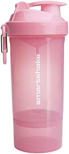 Smartshake Original2Go One Protein Shaker Bottle With Storage  800ml BPA Free Large Gym Shake Bottles for Women Leakproof Water Bottle for Protein Shakes (Army Green)