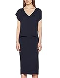 SELECTED FEMME Sfgaa SS Layered Ex Vestido, Azul (Dark Sapphire), 34 (Talla del Fabricante: X-Small) para Mujer