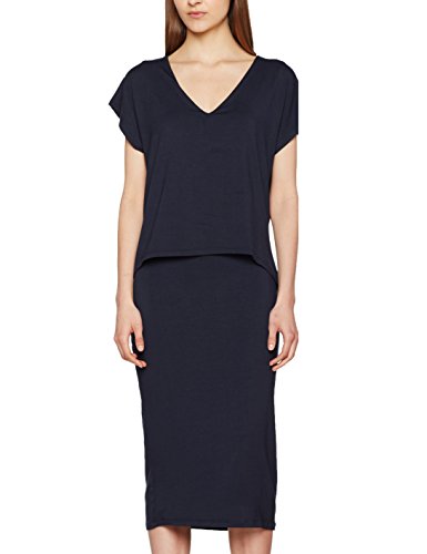 SELECTED FEMME Sfgaa SS Layered Ex Vestido, Azul (Dark Sapphire), 34 (Talla del Fabricante: X-Small) para Mujer