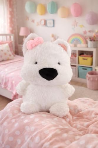 Image of SCOOBA Super Soft Tiny Dog with Bow Soft Toy (Tiny Bow Dog)