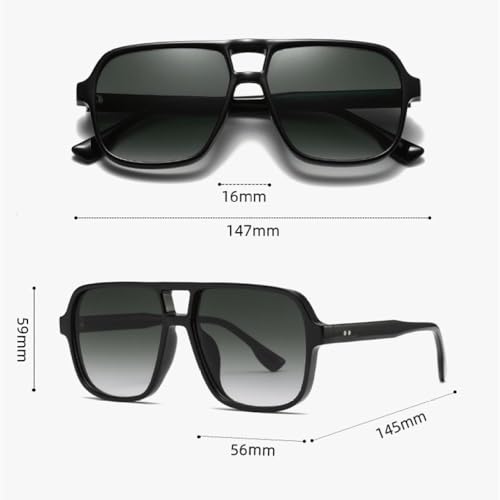Lunettes rétro aviation contre l'éblouissement mode unisexe