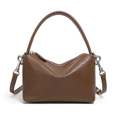 Image of MFFOR Leather Crossbody Bags for Women, Small Shoulder Purse, Hobo Handbags | Genuine Leather, 7.9*2.8*5.9inch, Detachable strap, Sleek design, Daily life