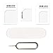 6 in 1 Sim Card Adapter Kit (Micro, Nano and Standard Sim) Compatible with All iPhones (15, 14, 13, X, Pro and All iPhone Series), Samsung, HTC, and All Other Android Smartphone Devices - by Mobi Lock