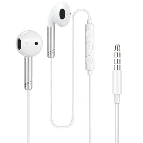 Wired Headphones Earbuds 3.5mm Jack for iPhone iPad Samsung Computer MP3/4, in-Ear Earphones with...