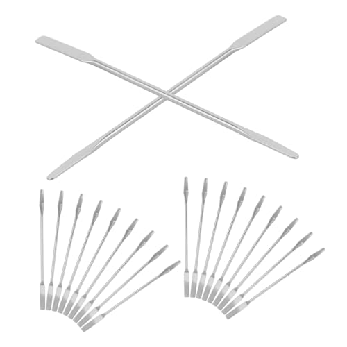 Hohopeti 20個 メイクアップ カラー スティック ビューティー アクセサリー ミニ スパチュラ アイ マスク スパチュラ サンプル用 タイニー メイ